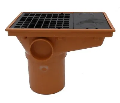 £11.99 • Buy Underground Drainage 110mm Rectangular Hopper And Grid   Pipe Fittings 