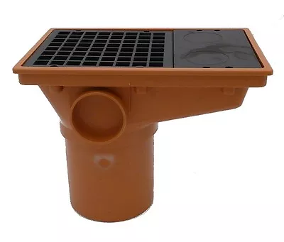 Underground Drainage 110mm Rectangular Hopper And Grid   Pipe Fittings  • £11.99