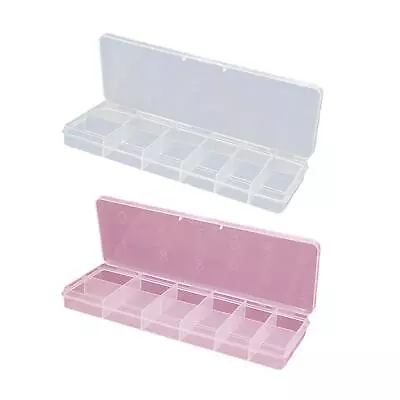 Nail Tip Storage Box With 11 Number Slots For Rhinestone Nail Accessories • £6.26