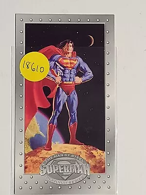 Superman: Man Of Steel | Platinum Series | Promo Card # SP1 Skybox 1994 • $2