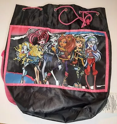 ✦Monster High✦Characters~ Black Drawstring Bag/Backpack~ • $5.95