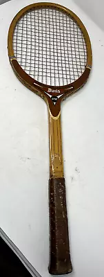 Vintage Davis HI-Point Wooden Tennis Racquet With Leather Racket Cover • $19.87