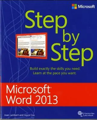 MICROSOFT WORD 2013 STEP BY STEP By Joan Lambert & Joyce Cox **BRAND NEW** • $27.49