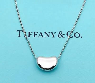 Near MINT TIFFANY & Co Sterling Silver 925 Small Bean Pendant • $73.99