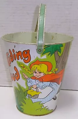 Vintage Large Ohio Art Little Red Riding Hood Sand Pail Bucket Selling Many • $14.99