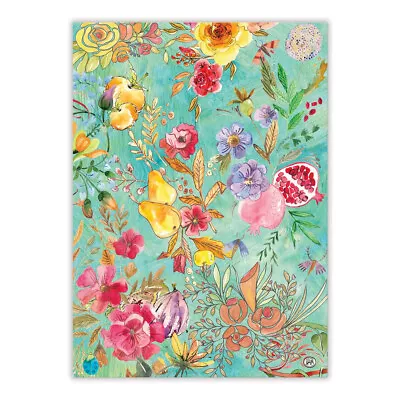 Michel Design Works Cotton Kitchen Tea Towel Jubilee Floral & Fruit - NEW • $10