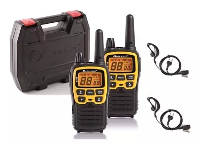 Pair Walkie Talkie Midland XT70 Aventure+Chargers+Headphones+Suitcase • $114.01