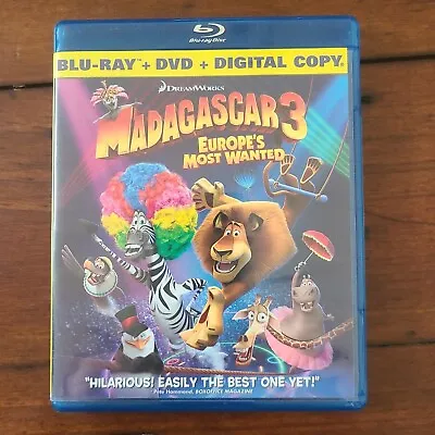 Madagascar 3: Europes Most Wanted (Blu-ray/DVD 2012 2-Disc Set) • $2.49