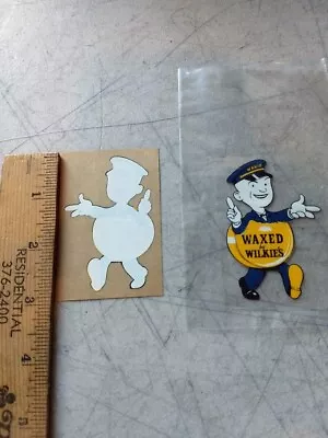 Vintage Waxed By Wilkies Window Sticker NOS Wilkies Waxed Cars Waxie • $6