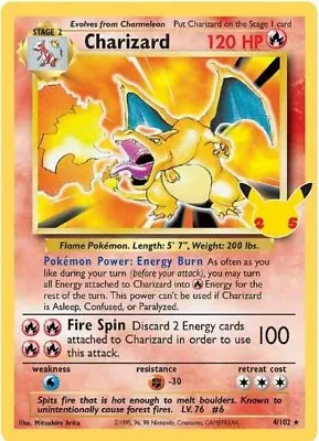 Pokemon Celebrations 25th Anniversary Set Cards - Choose Your Card - Charizard + • $69.99