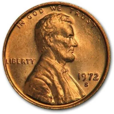 1972 S   Lincoln Memorial Cent - BU • $1.35