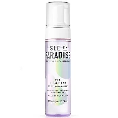 Isle Of Paradise Fake Tan Mousse 200ml Dark Glow Clear Self Tanning Mousse • £22