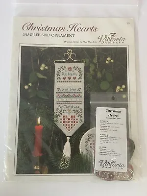 Christmas Hearts  THEA DUECK The Victoria Sampler With Accessory Pack #99P • $65