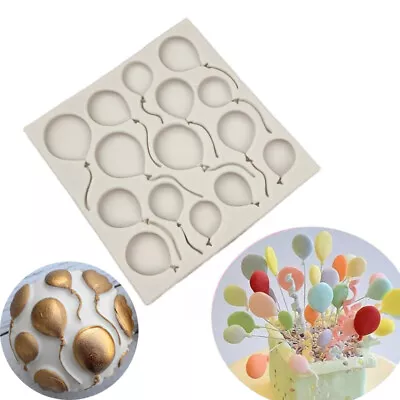 Baubles Silicone Fondant Balloon Mould Cake Chocolate Decorating Baking Mold DIY • £3.29