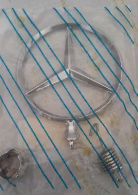 Mercedes Hood Star Ornament W/ Spring New OEM W123 '76-'85 • $50