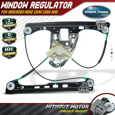 Window Regulator W/o Motor For Mercedes-Benz W203 C240 C320 C32 AMG Front Right • $38.99