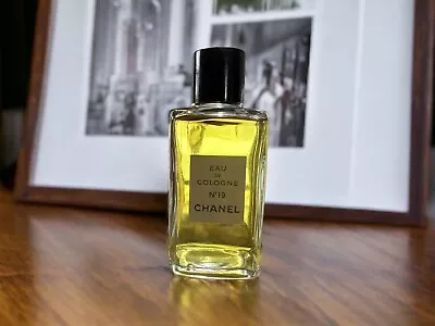 Vintage Chanel No. 19 Eau De Cologne 4 Fl Oz. Full Splash • $114.95