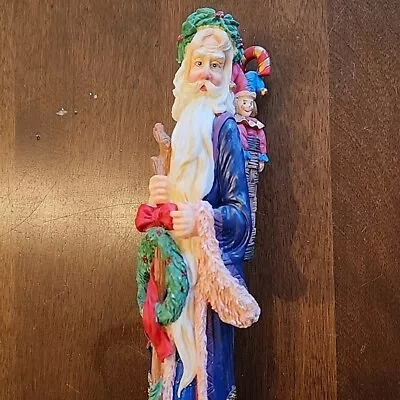 13  LENOX CHRISTMAS KING Pencil Santa Claus Figurine 1998 Tall Skinny Figure • $54.99