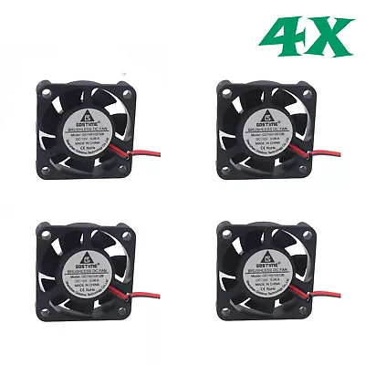 12V 40mm Cooling Computer Case Fan 40x40x10mm (1.6x1.6x0.4 In)  2-Pin 4 Pcs 4X  • $9.89