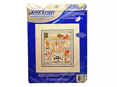 Vintage Counted Cross Stitch Kit Unopened    Old McDonald's Farm   NEW IN PKG • $12