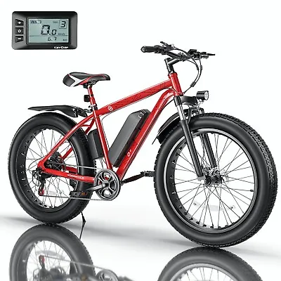 500W 48V Fat Tire 26  Electric Bike W/LCD E-Mountain Bicycle Beach EBike 25MPH^ • $749.99