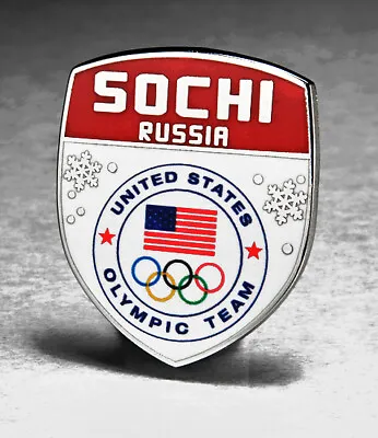 Team Usa Usoc 2014 Sochi Russia Olympic Games Pin 2026 Milan Cortina Trader • $4.95