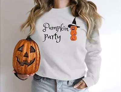 Happy Halloween Pumpkin Tee Witch  Season Unisex Sweatshirt  Pumpkin Party • £14.69