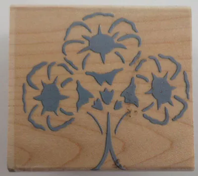 Hero Arts Ornamental Morning Glory Flowr Plant Garden Wooden Rubber Stamp • $6.99