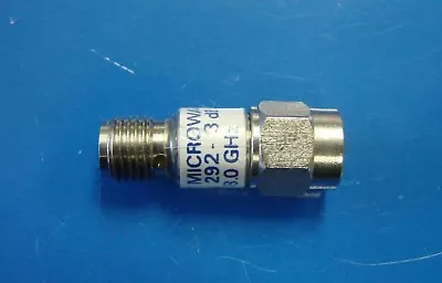Midwest Microwave 3dB Fixed Attenuator DC-8GHz 2W Model 292-3 SMA • $10.99
