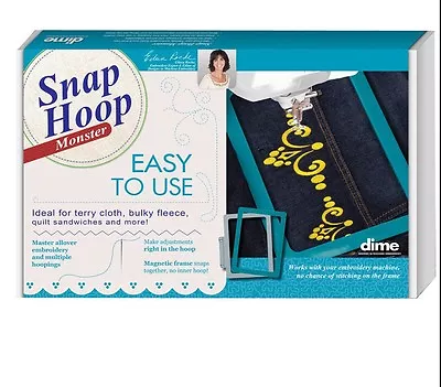 Dime Snap Embroidery Hoop Monster 5 X7  LM1-Ellisimo Elegante Duetta& Quattro • $159.99