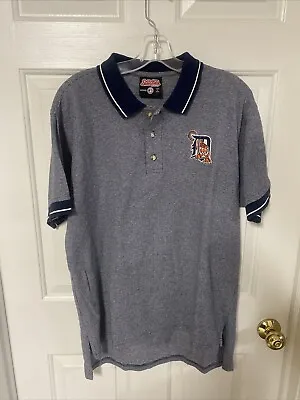 Vintage Stitches Detroit Tigers MLB Golf Polo Shirt Embroidered Logo Men’s M • $13.98