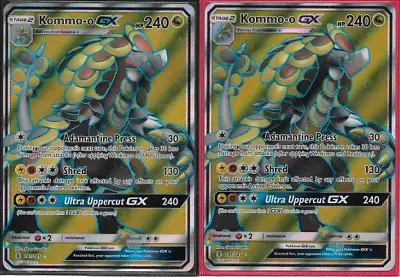 Pokemon Guardians Rising Full Art Kommo-o Gx 141/145 Lot Of 2 • $7.95