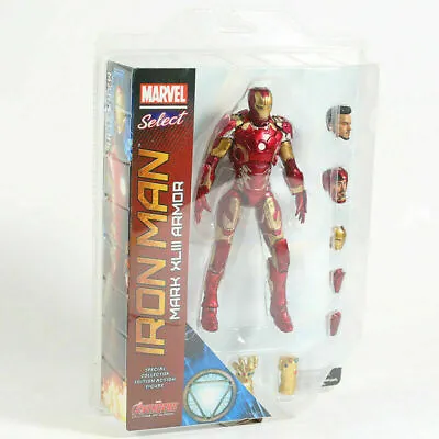 Marvel Select Iron Man Mark XLIII MK43 Armor PVC Action Figure Model Toy • £22.79