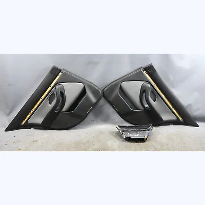 Damaged 00-03 BMW E39 M5 Rear Interior Door Panel Pair Silverstone Leather OEM • $243.75