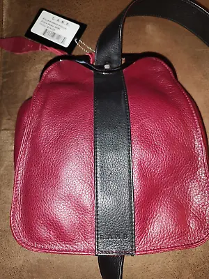 NEW LAMB Gwen Stefani AEME Handbag Purse Burgundy Sling Bag Leather • $139.99
