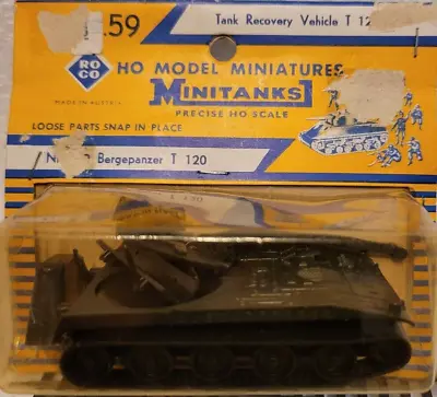 Roco HO Model Minitures Minitanks Z-139 T120 Tank Recovery Vehicle 1/87 Scale • $16.98