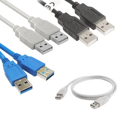 USB 2.0/3.0 Data Cable A-Male To A-Male High Speed Charger Cord Multpack LOT • $199.99