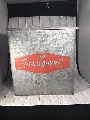 Antique Dairy Porch Milk Box Cooler Pensupreme Galvanized Rectangle • $65