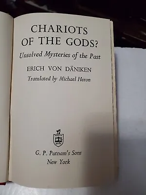 Chariots Of The Gods Unsolved Mysteries Erich Von Daniken 1969 • £8.11