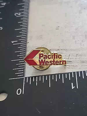 Vintage Small PACIFIC WESTERN AIRLINES Pin EMPLOYEE Tc • $12