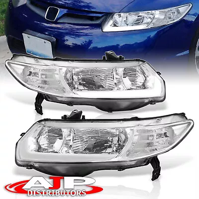 Clear OE Style LED DRL Head Lights Lamps Left+Right For 2006-2011 Honda Civic FG • $154.99