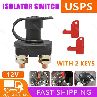 Battery Disconnect Switch Isolator Cut Off Power Kill Master For Marine Car Boat • $9.41