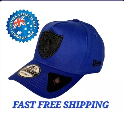 Oakland Las Vegas Raiders Nfl New Era 9forty Blue & Black Snapback Cap Hat Lany • $36.95