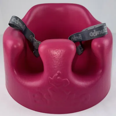 Bumbo Baby Infant Soft Foam Floor Bath Seat Safety Belt Strap Pink • $24.99