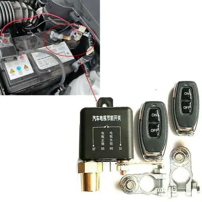 Wireless Remote 12V Vintage Car Battery Disconnector Relay Master Kill Switch • $44.78