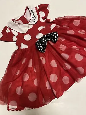 Disney Baby By Disney Store Minnie Mouse Dress Halloween 12-18M Frilly Layers • $6