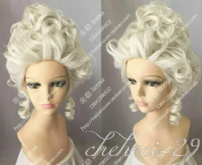 £23.12 • Buy Queen Fashion Wig Marie Antoinette Cosplay Party Wigs Elegant Rose Hairnet