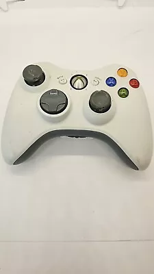 Official Microsoft Xbox 360 Wireless Controller White OEM No Back Cover TESTED!! • $16