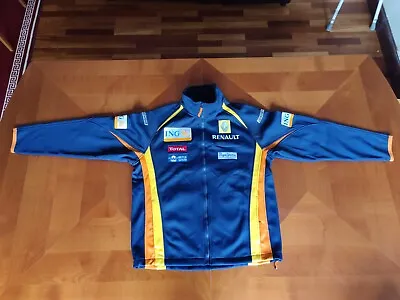 ING Renault F1 Racing Team Badged Fleece Jacket - Retro Vintage- Fernando Alonso • £155