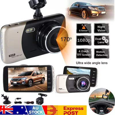 4  Car Dash Cam HD 1080P WIFI GPS G-senser DVR Video Recorder Front &Rear Camera • $40.63